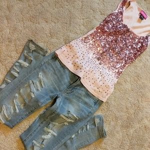 AE super holey jeggings